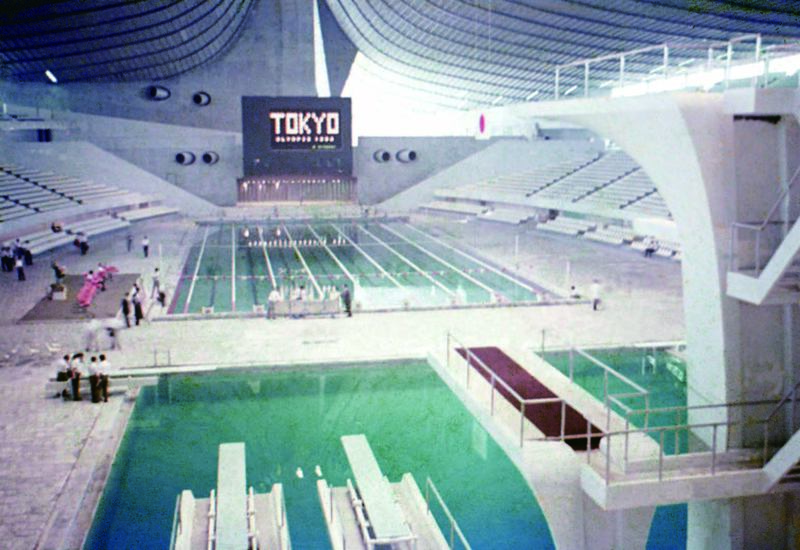 代々木第一体育館はもともとは大水泳場として建設された