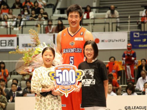 36歳の山田大治が通算500試合出場を達成「家族のおかげ」