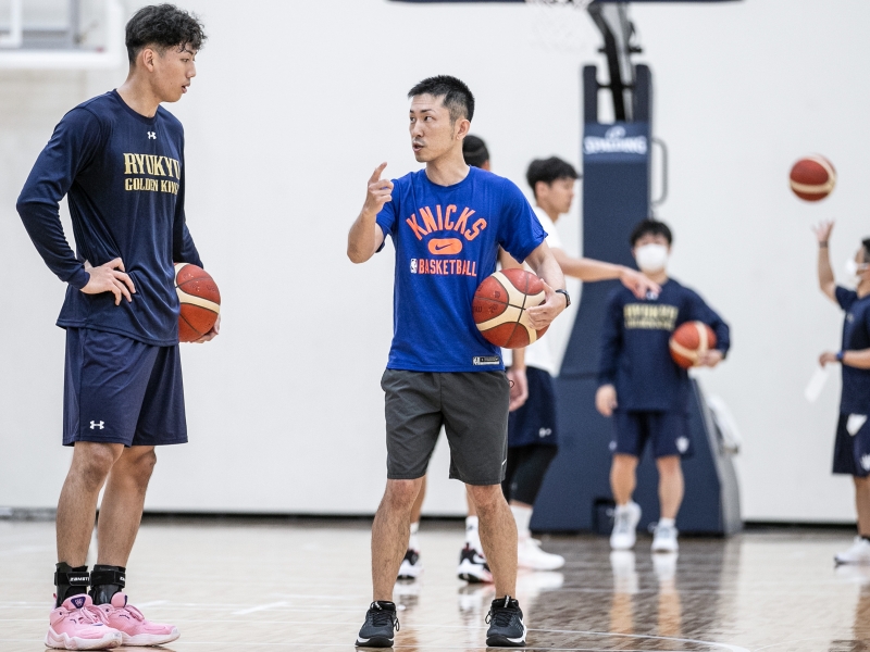 ニックスでacを務める吉本泰輔氏 琉球ゴールデンキングスの練習を見学 バスケットボールキング