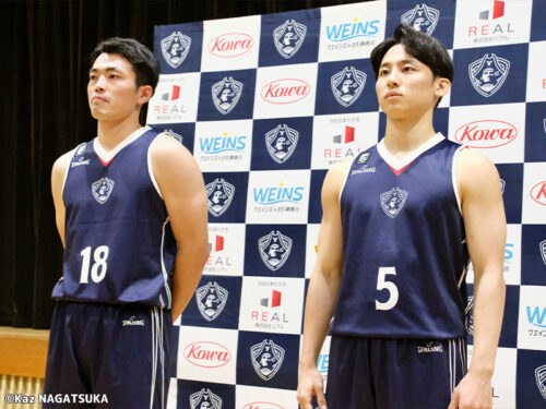 横浜BCが新体制発表会見で新ユニやスローガンを披露…河村勇輝「タイトルはすべて取れるように」 | バスケットボールキング