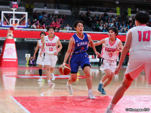 堅守速攻光った県立広島皆実が快勝…明豊下し聖和学園との3回戦進出／ウインターカップ2023