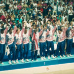 1992年バルセロナ大会で金メダルを獲得したアメリカ代表