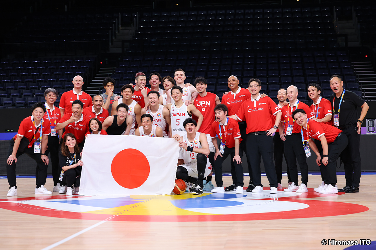 「FIBAワールドカップ2023」でパリオリンピック出場権を獲得した男子日本代表