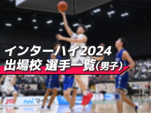 インターハイ2024 出場校 選手一覧（男子）