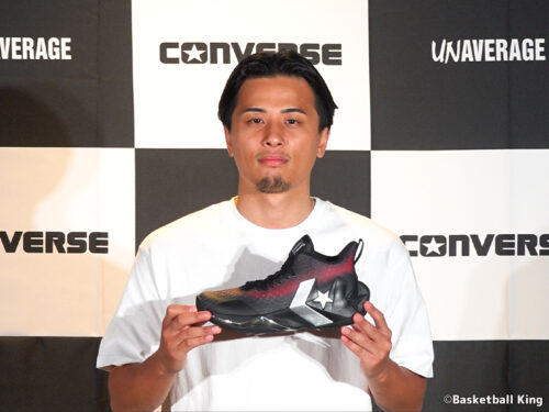 コンバースが富樫勇樹のシグネチャーモデルを発表…イニシャルと背番号を表現したオリジナルロゴも