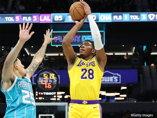 八村塁、高確率ショットで21得点の活躍…ドンチッチ38得点のレイカーズがホーネッツに勝利