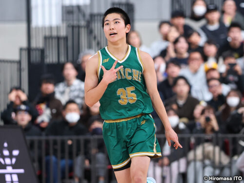 【動画】実況絶叫「なんだ！そのシュートは！！」福岡第一・宮本聡が決めた“片足スリー”