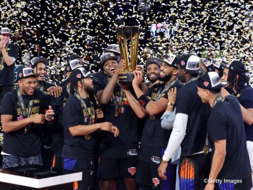 カーメロ・アンソニー、古巣ニックスのNBAカップ優勝を賞賛「バナーを掲げるべき」