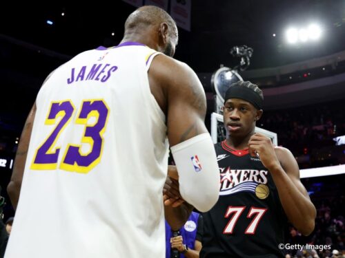 シクサーズのエッジコム、“幼い頃からの憧れ”レブロンは「バスケを始めた唯一の理由」