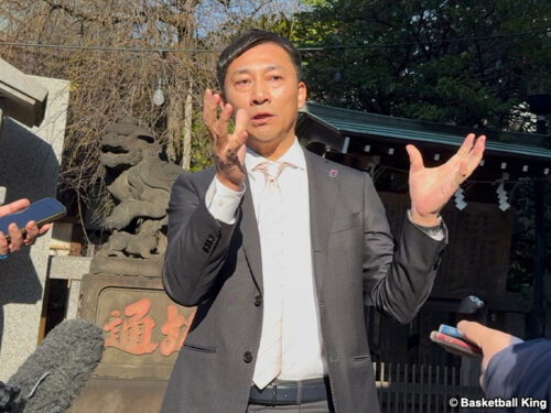 JBA島田会長が新年祈祷…日本代表“勝負”の2026年「バスケット界をもっと強く前に進めたい」