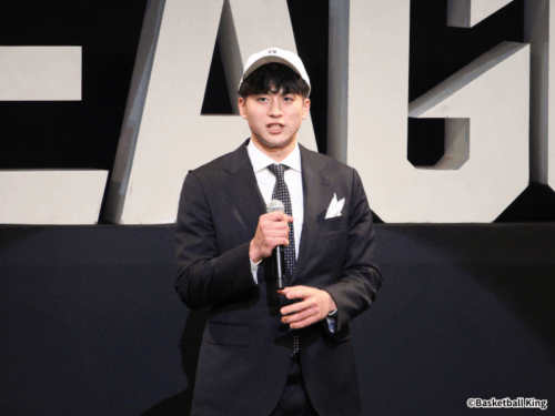 1巡目3位指名の新井楽人、横浜BCでのプレーに意欲…”一番好きな選手”「比江島さんを倒すつもりで」