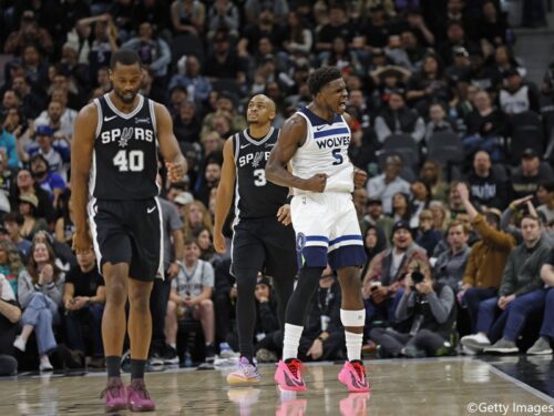 ウルブズが今季スパーズに初黒星も、アンソニー・エドワーズがキャリアハイの55得点