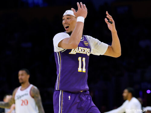 レイカーズのジャクソン・ヘイズが1試合の出場停止処分…敵地戦でマスコットを押す