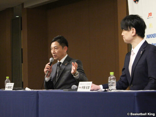 バスケ男子日本代表の新コーチングスタッフ発表…島田会長「1試合でも多く新しい体制で」