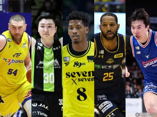 【B1スタッツランキング】各部門のトッププレーヤーが好調を維持…シーズン後半戦の活躍に注目