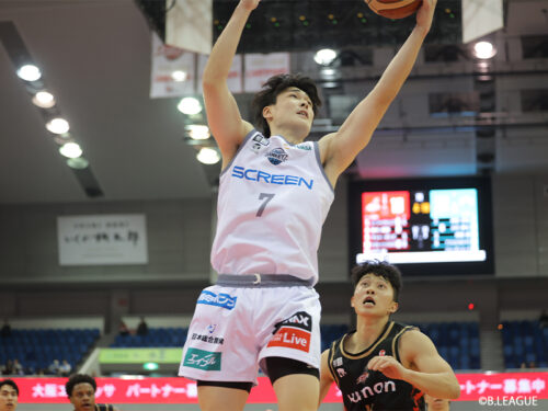 京都ハンナリーズの西部秀馬がBリーグデビュー＆初得点「これまで以上に努力を」