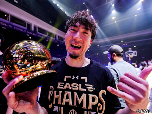 比江島セレブレーション披露も「あれは“ボク”じゃない（笑）」MVP受賞にも恐縮、宇都宮EASL初優勝に貢献