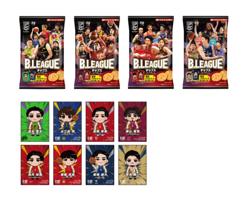 「B.LEAGUEチップス」第3弾が3月28日より発売！…同梱イラストシールはB1・B2クラブの全40種