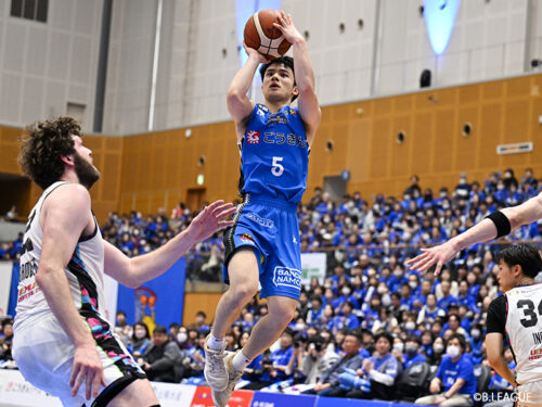 島根スサノオマジックの“ドラフト外”新井翔太が14得点の活躍「常にシュートを打つ準備をしていた」