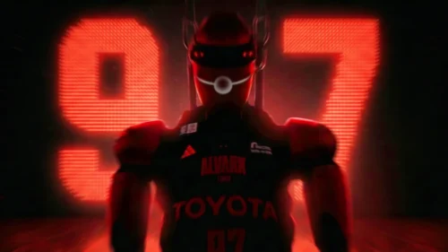 A東京ハーフタイムで新型ロボット「CUE7」登場…フリースローと3Pに挑戦