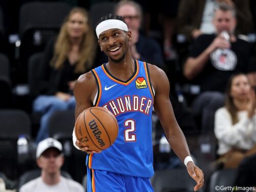 リーグ最多の175得点を記録したサンダーのSGAが最優秀クラッチプレーヤー賞に選出