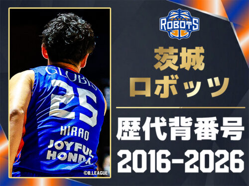 【一覧】茨城ロボッツ 歴代所属選手・背番号の系譜（2016-2026）