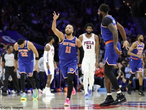 ニックスが無傷の4連勝でシクサーズとのシリーズを突破…球団新記録の144得点を奪取