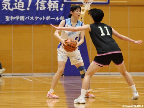 聖和学園が昨冬のリベンジ…卒業した先輩のアドバイスから「冷静にプレーできた」嶋森羽奏は18得点で勝利に貢献