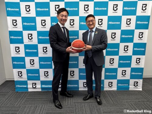 Bリーグとハイセンスジャパンがパートナー契約を締結…Bプレミア全26会場に大型LED導入