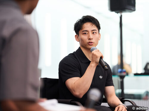 河村勇輝が“新たな相棒”を紹介…渡米3年目へ「契約を勝ち取ることが恩返し」アディダス店舗でファンと交流