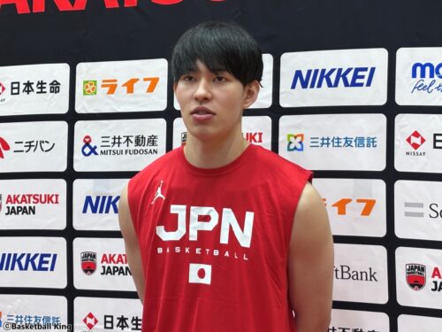 持ち味のペイントタッチと早い展開でチームに勢いを…小川敦也が高さを生かしてポジション争いに臨む
