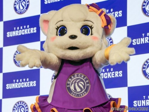 東京サンロッカーズの新マスコット誕生…サンディーの妹「ヴィンディー」背番号は35